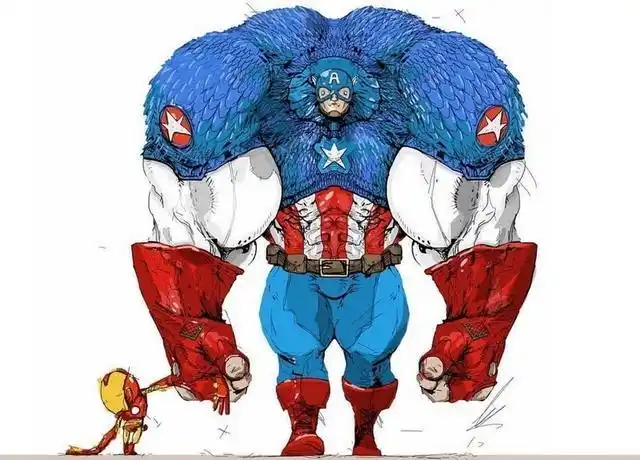 肌肉怪插画师,将超级英雄变成浩克画风,网友直呼死侍可爱反萌差