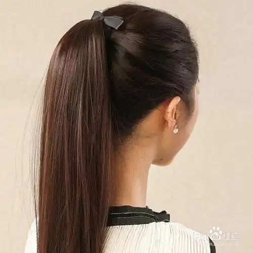 单马尾怎么扎好看-百度经验