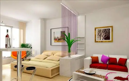 客厅卧室隔断效果图,一起来欣赏下吧