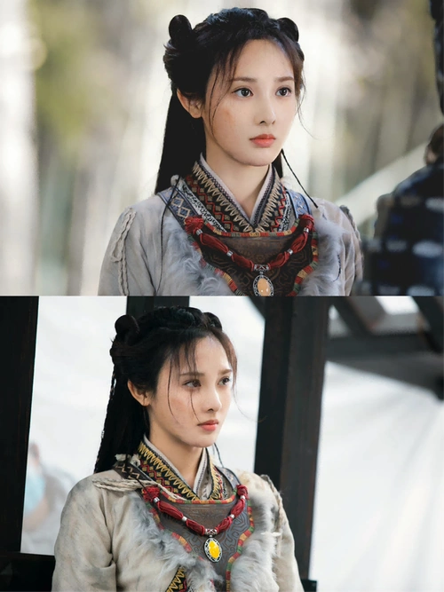 彭小苒古装扮相绝美网友盛赞古偶朱砂痣
