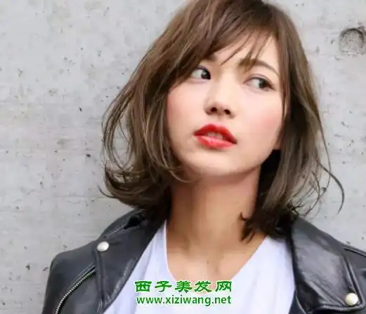 日系软妹二八分刘海发型图片二八分刘海好看又洋气