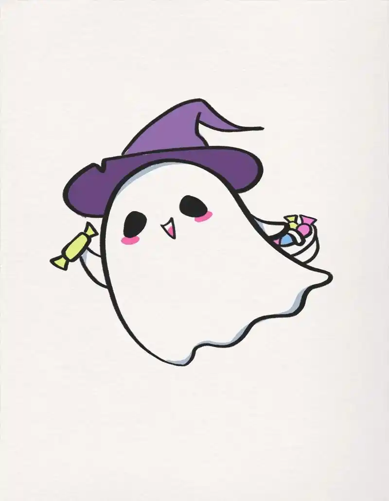 万圣节卡通简笔画.不给糖就捣蛋#万圣节 #卡通 #简笔画 # - 抖音