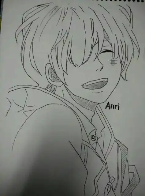 动漫侧脸简笔画画法