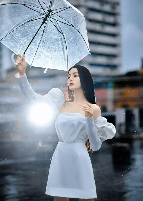 泡泡裙|迪丽热巴|白色_新浪新闻