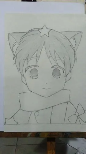 酷酷的萌萌的动漫素描