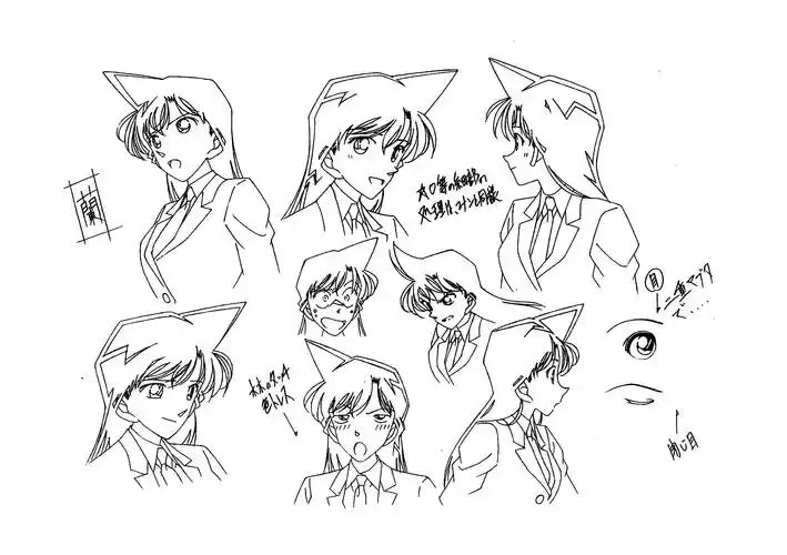 线稿集名侦探柯南动画线稿原画合集227p