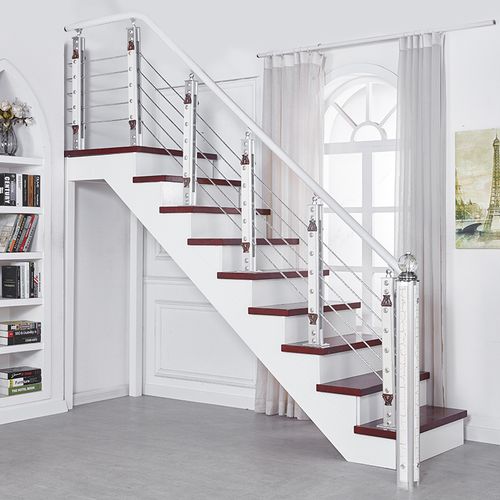 楼梯扶手护栏 加厚铝镁合金立柱室内家用栏杆欧式pvc简约现代护栏