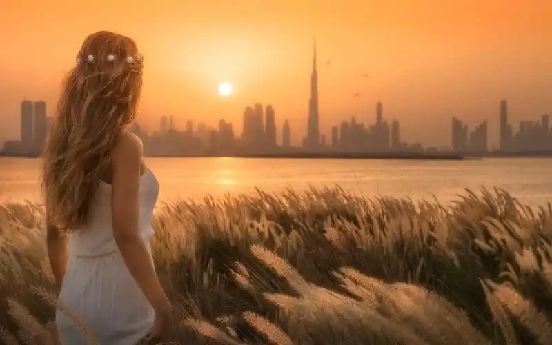 女孩背影唯美摄影图片桌面壁纸高清大图预览1280x800_风格壁纸下载_美