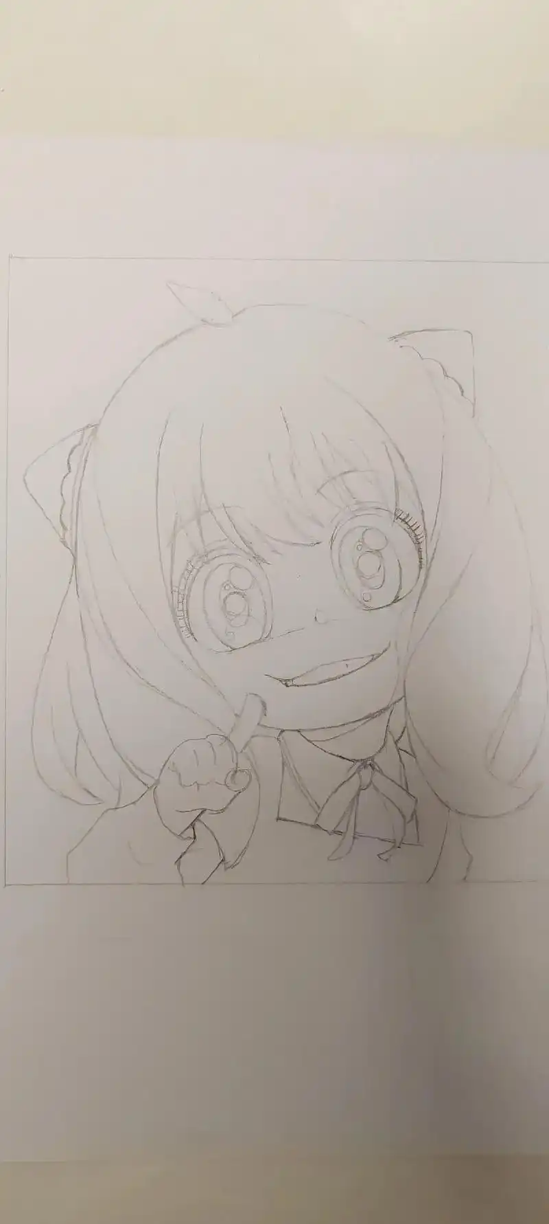 绘画过程 #马克笔手绘 #二次元 #动漫人物绘画 #阿尼亚 - 抖音