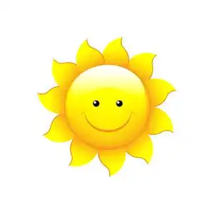 太阳花笑脸太阳矢量图素材