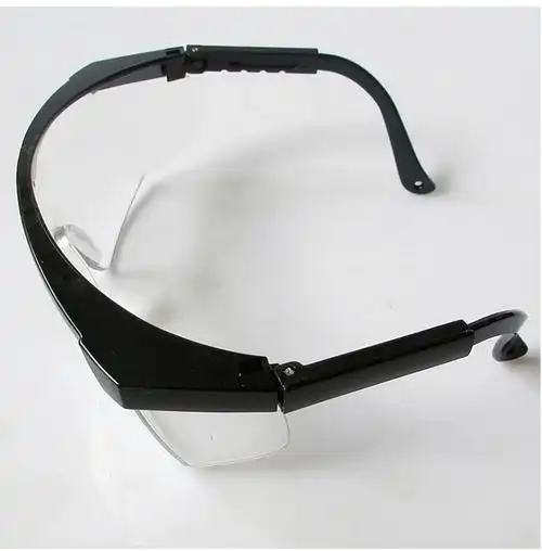 眼镜得力工具工业防护透明平光护目镜电焊焊接护目镜