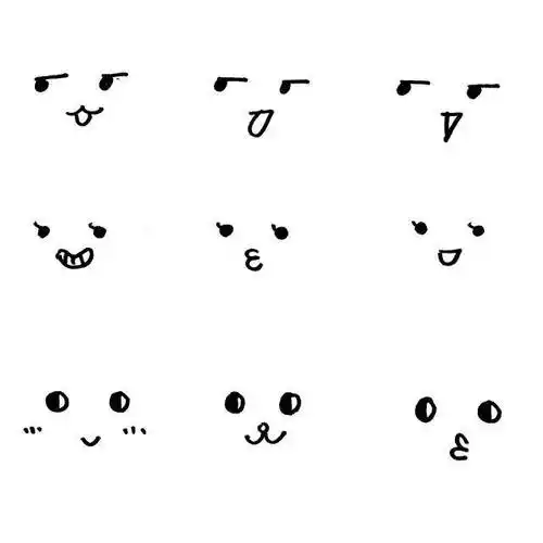 (建议收藏)【手绘手帐漫画素材】#资源分享#各种脸各种表情的#简笔画