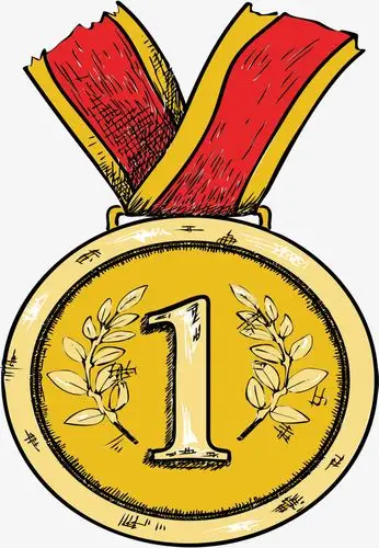 金色冠军比赛金牌奖牌挂牌元素设计【免抠元素png】-90设计网