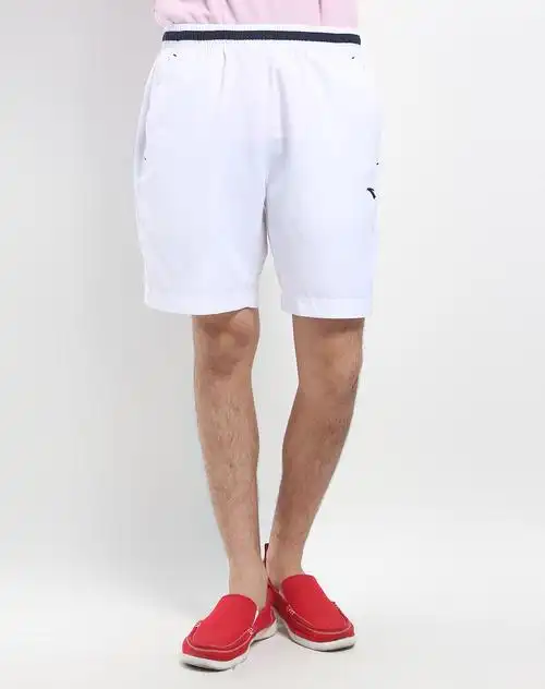 男款 白色休闲短裤