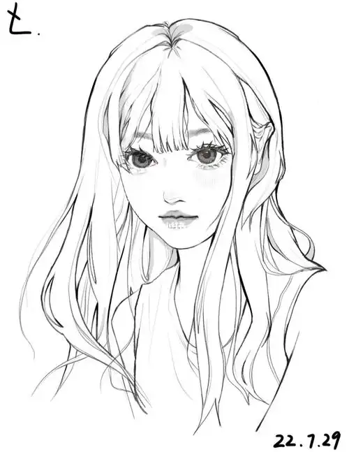 人像线稿练习(1/60)