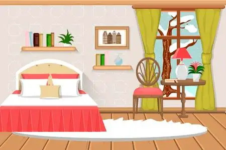 橱柜的卡通图片