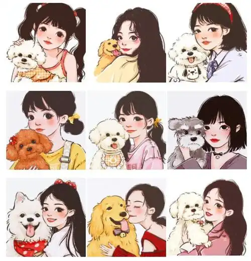 有没有炒鸡好看的八人闺蜜头像?