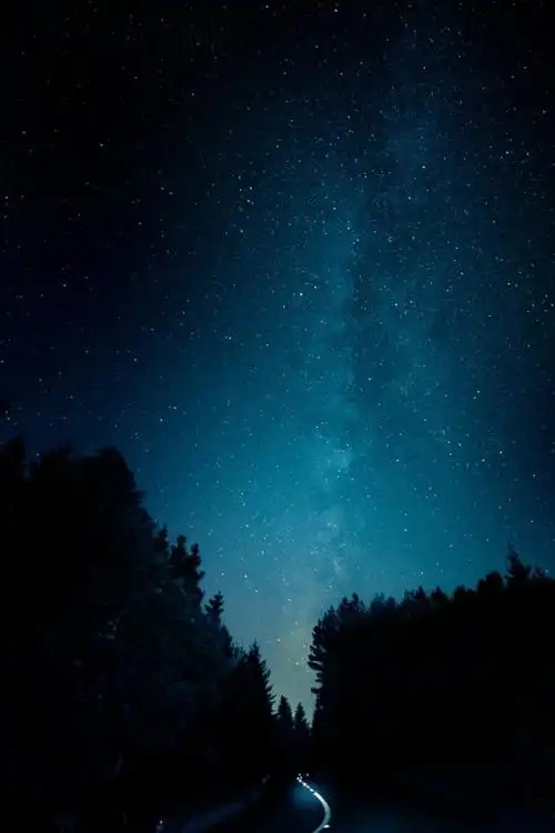 冷色系,星空,插画,治愈系**星空系列**我们每天看到的星光都是走了很