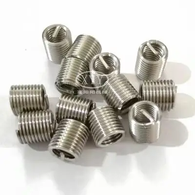 304不锈钢钢丝螺套 螺纹护套 st10*1.25*2d细牙 细牙安装工具