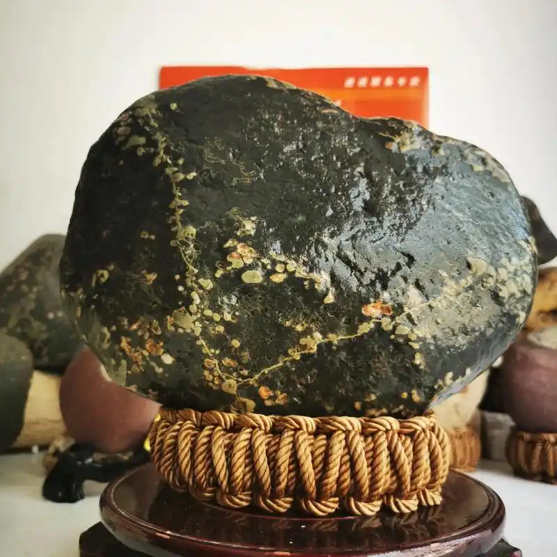 欣赏洛阳伊河梅花荷花石及国画图纹八金纹石 - 抖音