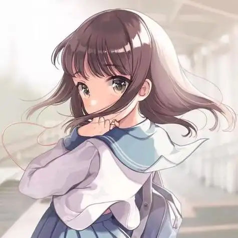动漫女生头像穿校服