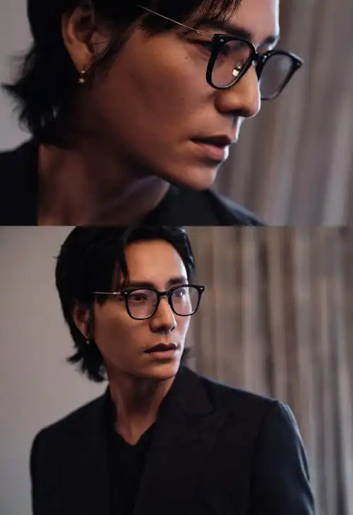 陈坤氛围感的神##陈坤层次感全黑西装造型