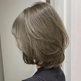 青木亚麻灰色染发剂自己在家染头发泡泡植物纯膏女2021流行色显白