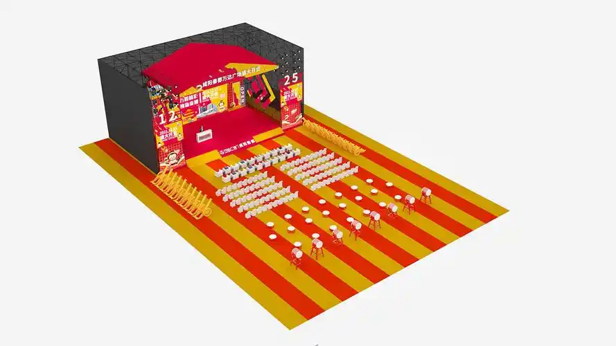 咸阳秦都万达广场|空间|舞台美术|风与叶子123 - 原创作品 - 站酷