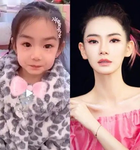 原创萌娃初长成lucky复刻戚薇cindy身高惊人李湘却因女儿被吐槽