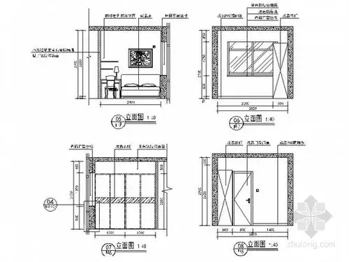 卧室立面图