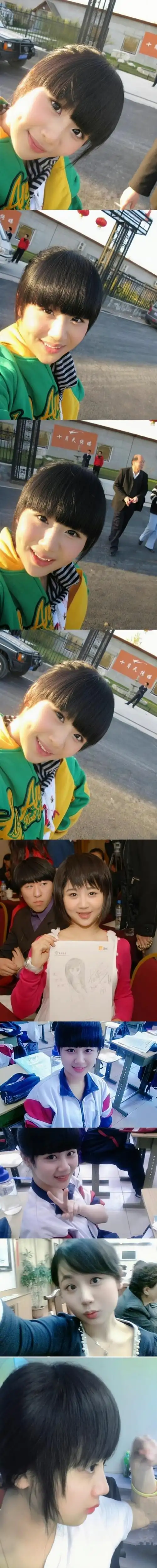 杨紫更古早的照片#从小在观众朋友们注视下的孩子有好好的长大呀!