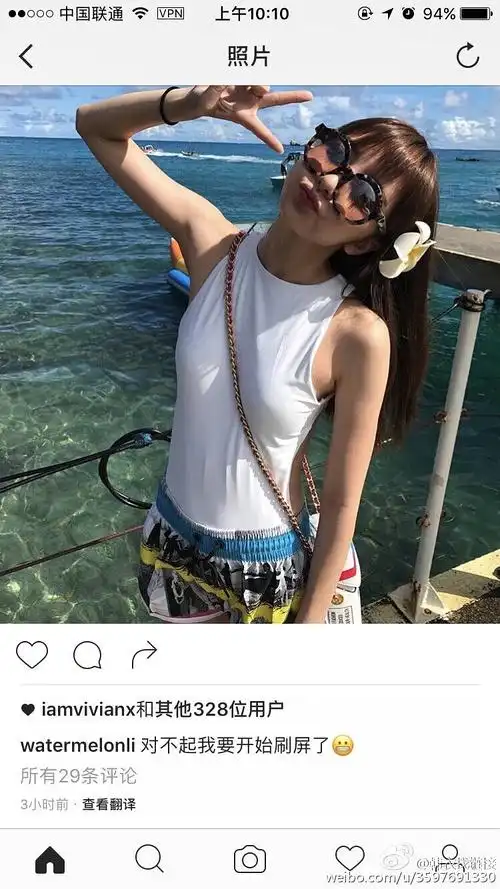泳装照好美!王思聪的95后前女友豆得儿和王思聪朋友去塞班玩了