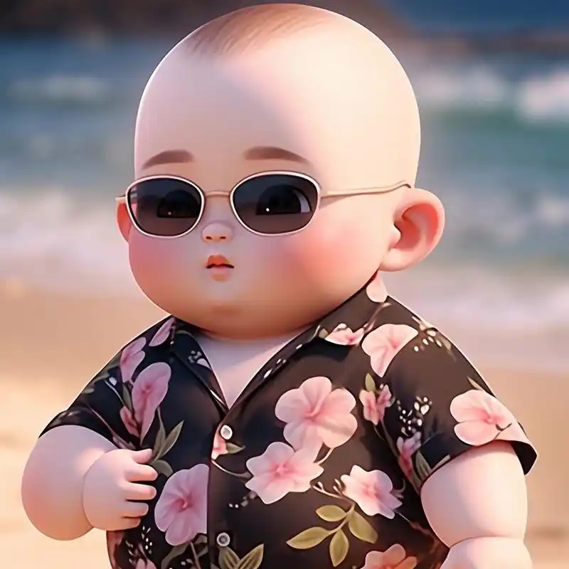 男生头像 光头酷小伙