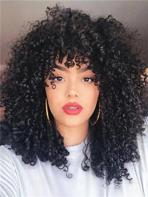 欧美假发 跨境新品外贸女士假发短卷发 蓬松卷爆炸头假发头套