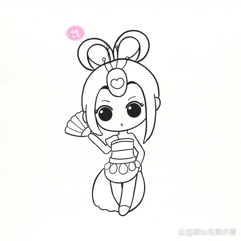 叶罗丽 卡通简笔画 q版萌萌合集 叶罗丽小合集 q萌叶罗丽娃娃 原创