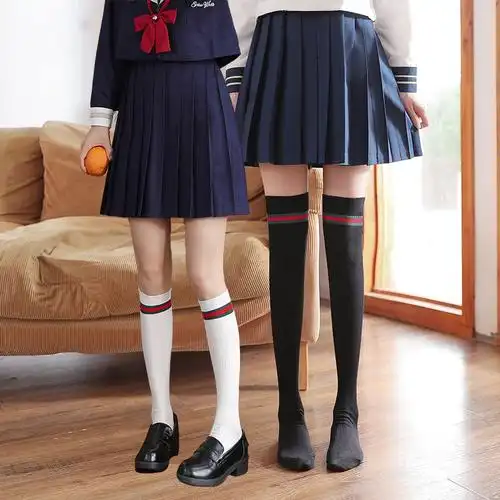 长筒jk薄款夏季春秋制服袜子女儿童女童可爱中筒袜