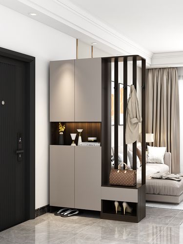 入户玄关柜鞋柜一体到顶双面简约现代小户型隔断柜客厅屏风门厅柜