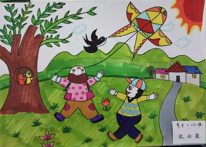 一,二年级"春之画"绘画展