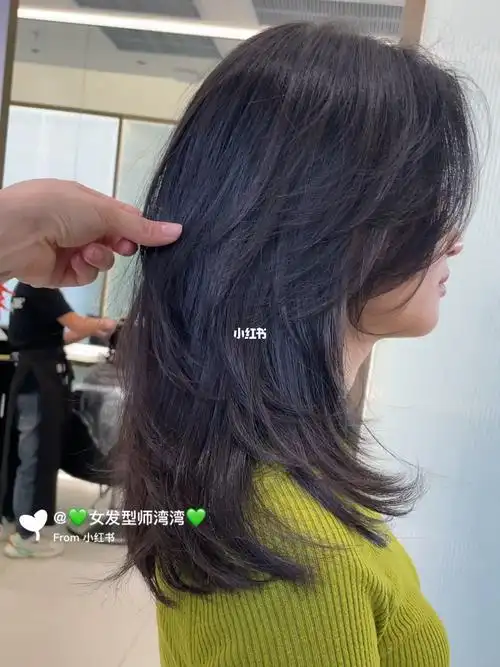 配上八字刘海绝绝子#日系高层次发型  #高层次发型  #八字刘海  #法式