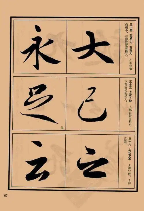 王羲之书法教程:行书字帖《兰亭序笔法详析》