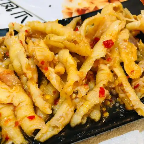 莱茵即食鸡脚白鸡脚泡椒零食网红凤爪乌骨去骨鸡肉零食