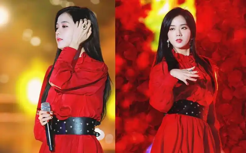 【气质红裙】blackpink 金智秀 jisoo 玩火 直拍 1
