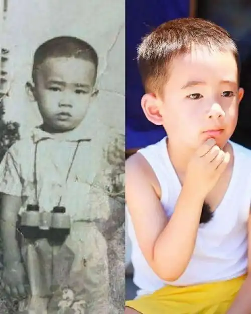 原创陈小春应采儿二胎儿子正面照首度曝光五官跟妈妈一模一样很帅气