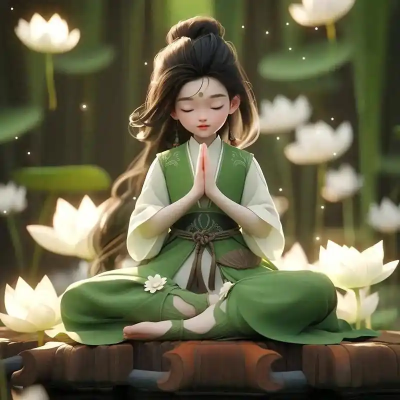 禅修静心头像,打磨掉自身的浮躁和轻狂