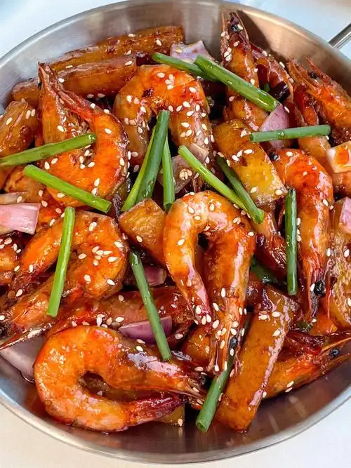 香辣过瘾巨费米饭的干锅香辣虾