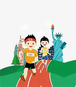 马拉松运动员pngpsdpng卡通跑步的人物设计pngpng奔跑吧图片素材png