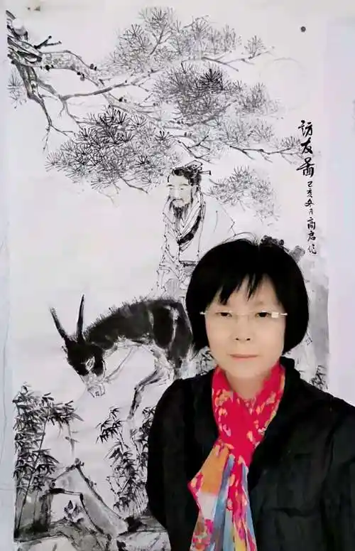 个人简介高启:斋号:清凉斋.自幼爱好美术.