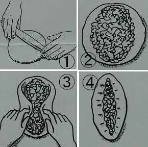 包饺子流程简笔画