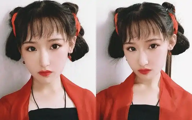 【老碗】无发包简单双垂髻汉服发型分享_哔哩哔哩 (゜-゜)つロ 干杯