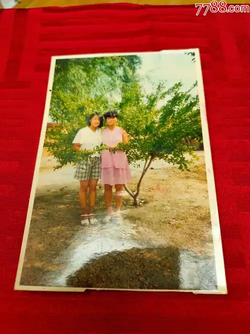 乡村二个学生美女-价格:3元-se85966976-老照片-零售-7788收藏__收藏